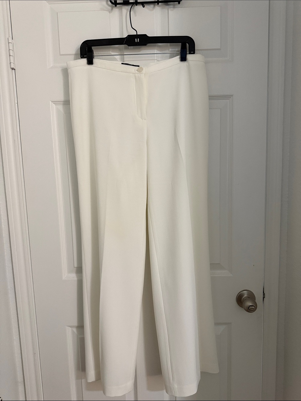 PEACE OF CLOTH WHITE STRAIGHT LEG PANTS SIZE 12 EUC